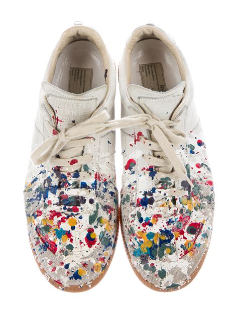 maison margiela painted sneakers|maison margiela sneakers price.